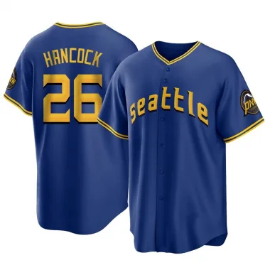 Emerson Hancock Men's Replica Seattle Mariners Royal 2023 City Connect Jersey