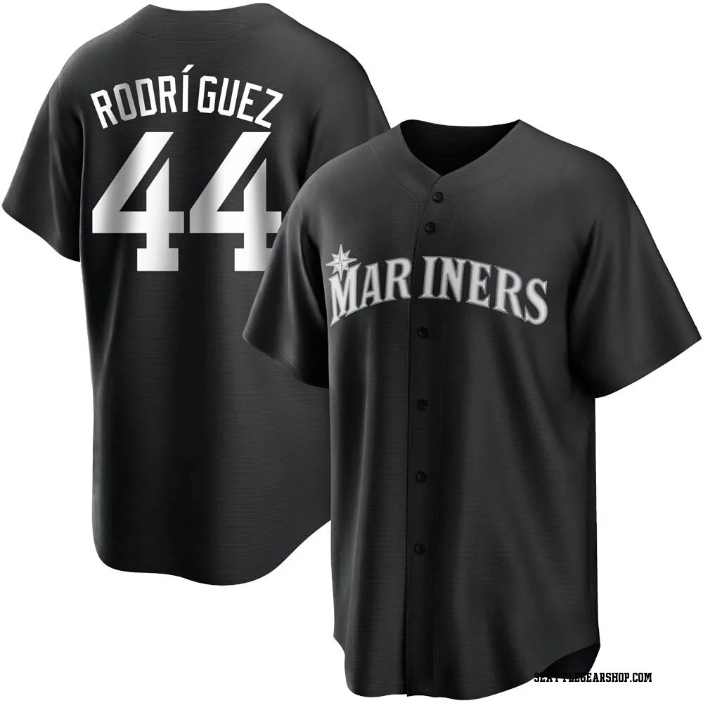 Julio Rodriguez Men's Replica Seattle Mariners Black/White Jersey - Seattle  Store