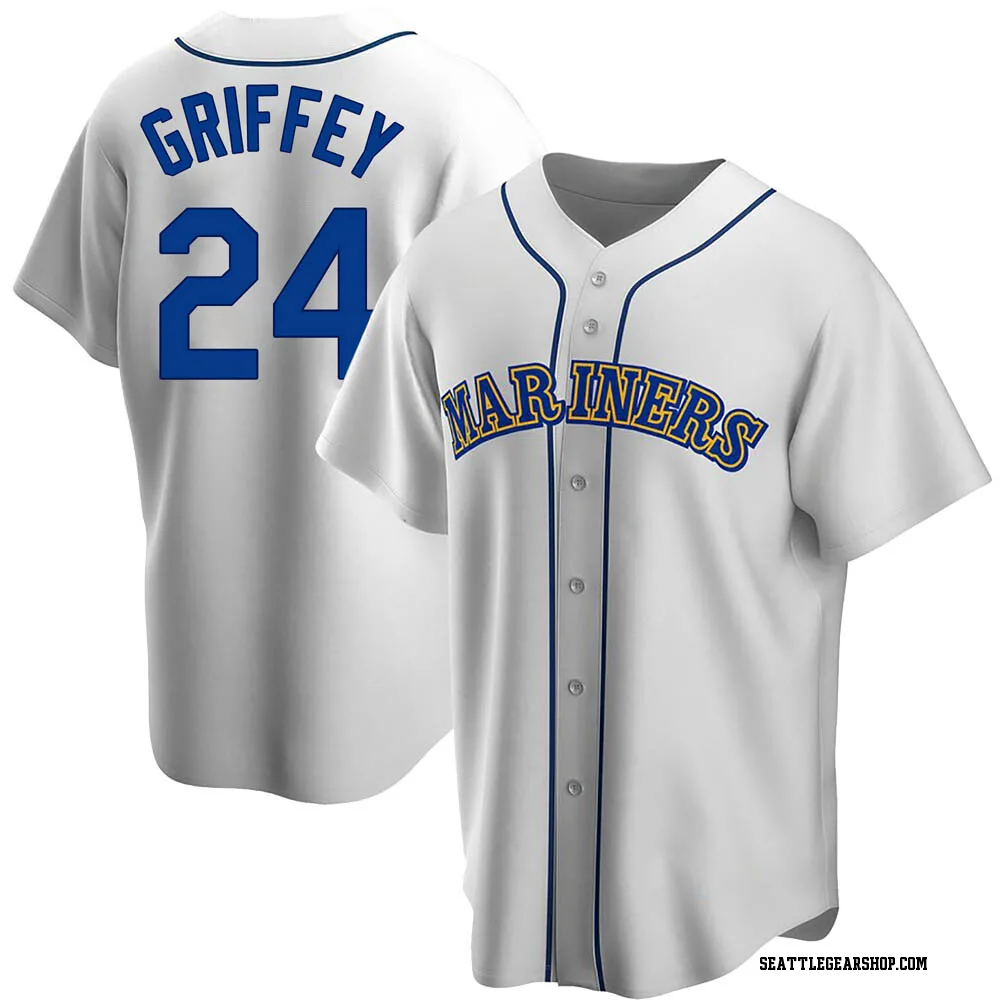 Outerstuff Ken Griffey Jr Seattle Mariners Youth 8-20 Teal Alternate Cool Base Replica Jersey