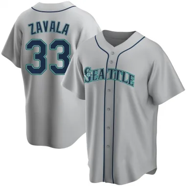 Seby Zavala Youth Replica Seattle Mariners Gray Road Jersey